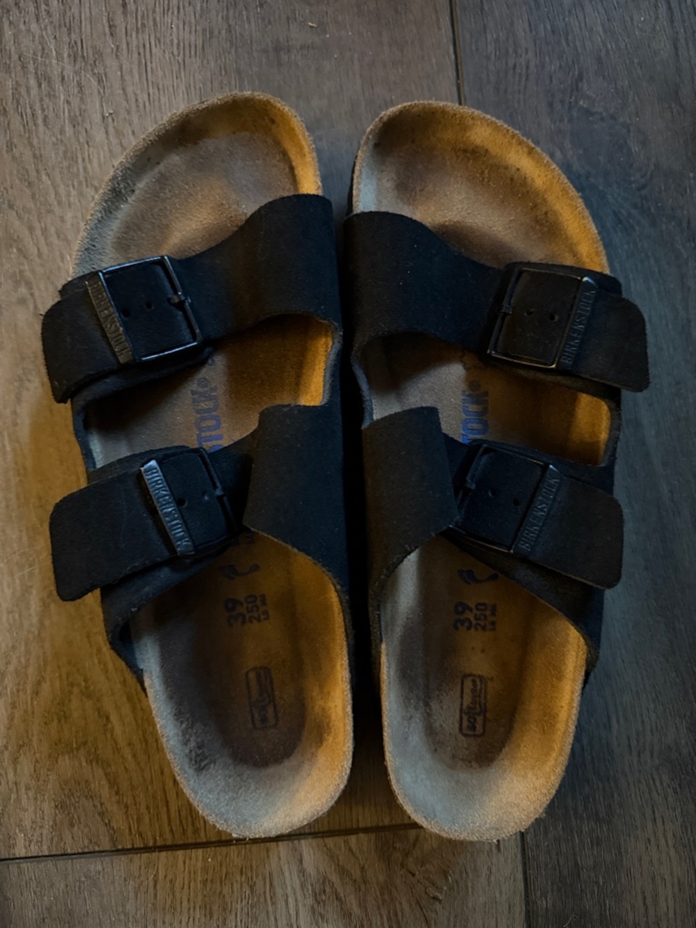 Birkenstock Black Double-strap Slide Sandals
